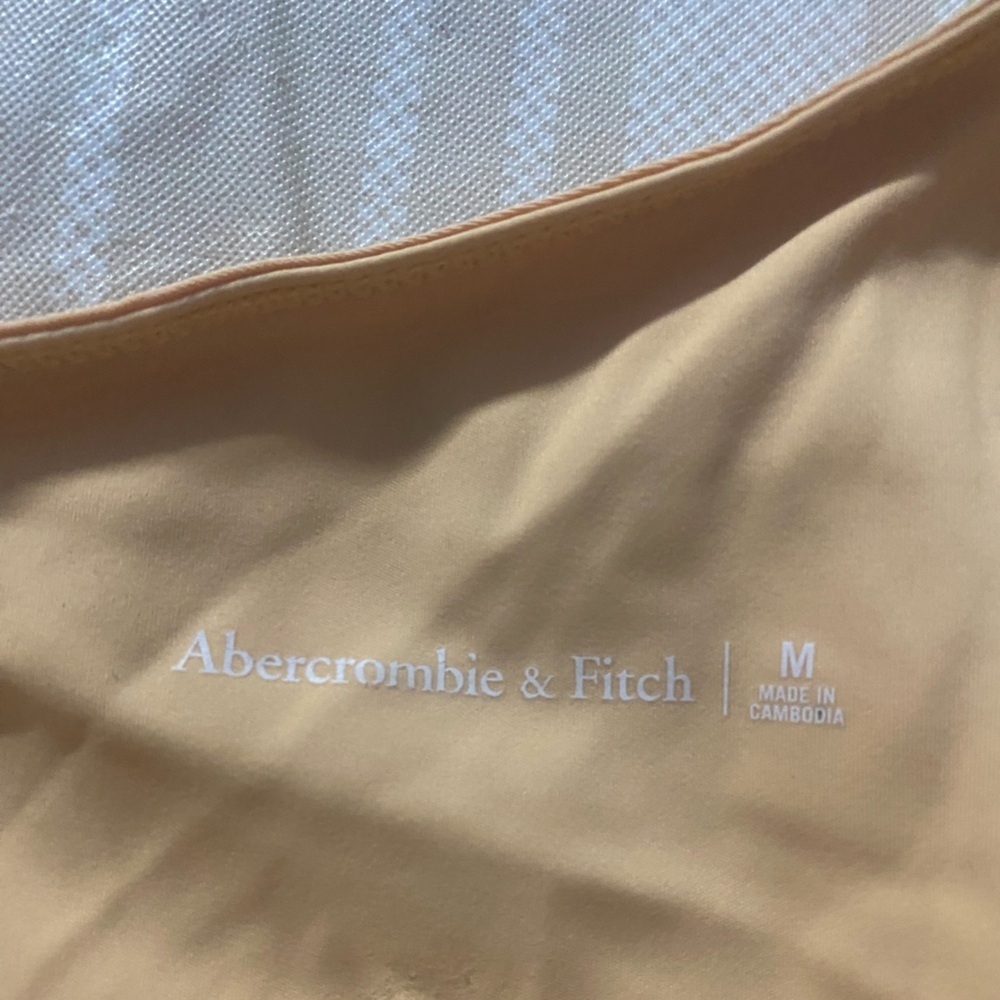 Abercrombie & Fitch One-Shoulder light orange Athletic Dress built in shorts SZM - Picture 3 of 7